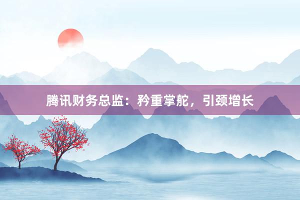 腾讯财务总监：矜重掌舵，引颈增长